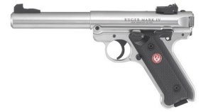 Pistole samonabíjecí RUGER MKIV STAINLESS, ráže: 22 LR