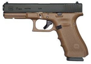 Pistole samonabíjecí GLOCK 17 GEN 4 FDE, ráže: 9 mm Luger