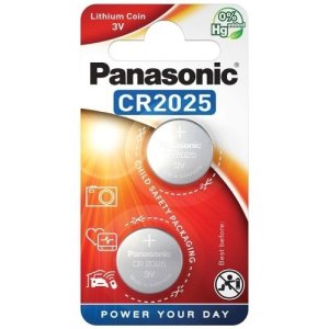 Baterie Panasonic CR2025,
DL2025, BR2025, KCR2025,
LM2025, 6025, SB-T14, 3V,blistr 2
ks