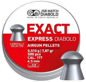 Diabolo JSB EXACT EXPRES 4,5 mm,  500 ks v balení