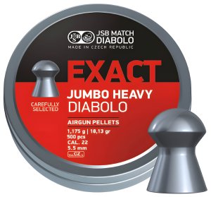 Diabolo JSB EXACT JUMBO HEAVY 5,5 mm,  250 ks v balení
