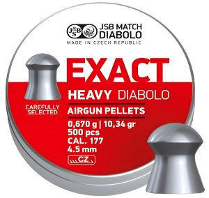 Diabolo JSB EXACT HEAVY  4,5 mm,  500 ks v balení
