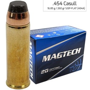 Náboj kulový Magtech 454 Casull SJSP FLAT 16,85 g, 260 gr