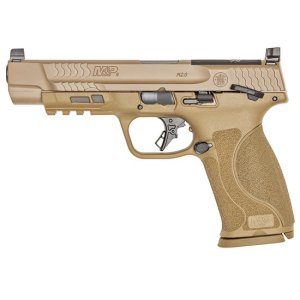 Pistole samonabíjecí S&W M&P9 M2.0 s pojistkou a plochou spouští, 5", FDE, ráže 9mm Luger